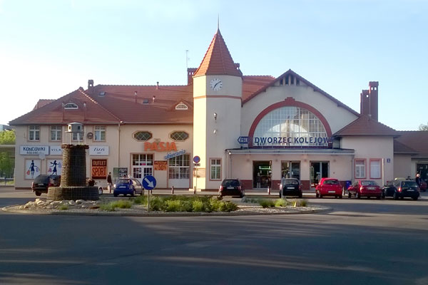 Kolobrzeg Bahnhof Polen, 2015
